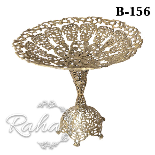 ظرف میوه خوری پایه بلند برنجی B156