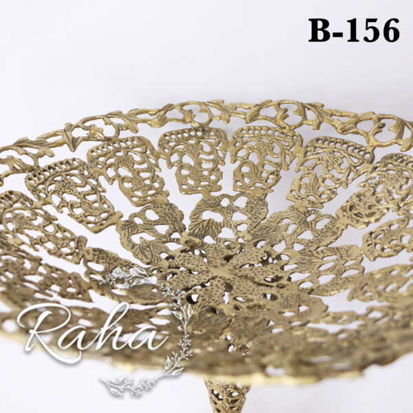 ظرف میوه خوری پایه بلند برنجی B156