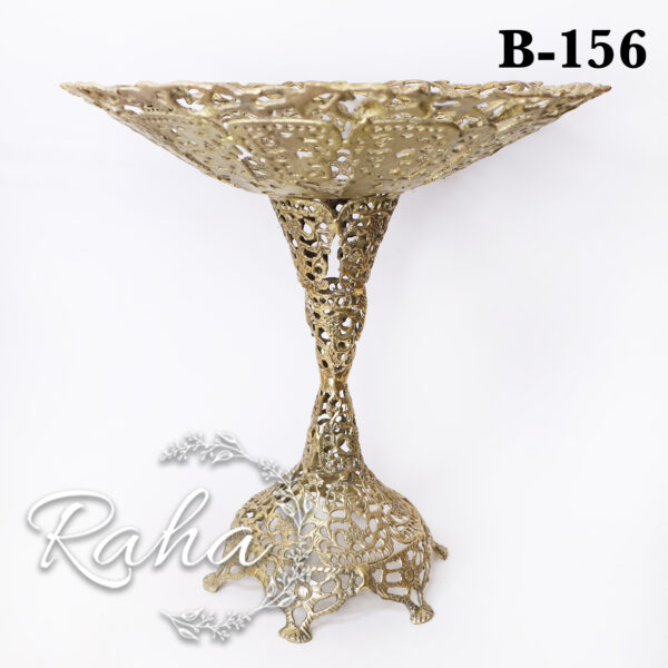 ظرف میوه خوری پایه بلند برنجی B156