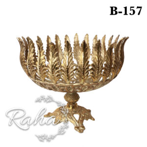 ظرف میوه خوری گندمی برنجی B157