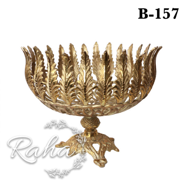 ظرف میوه خوری گندمی برنجی B157