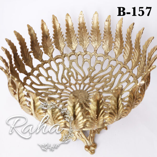 ظرف میوه خوری گندمی برنجی B157
