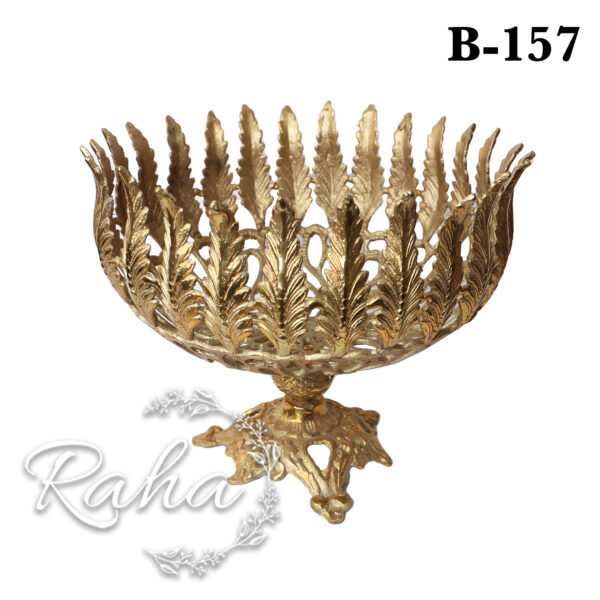 ظرف میوه خوری گندمی برنجی B157