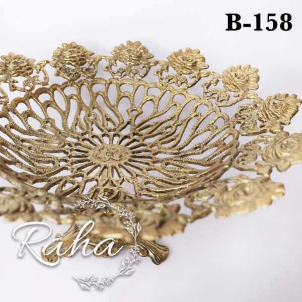 ظرف میوه خوری رز برنجی B158