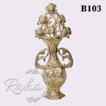 دیوار کوب گلدان رز برنجی B103